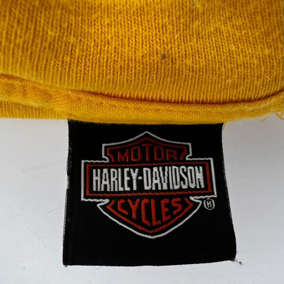 Men’s Vintage Harley Davidson Motorcyles T-Shirt Yellow - Picture 6 of 9